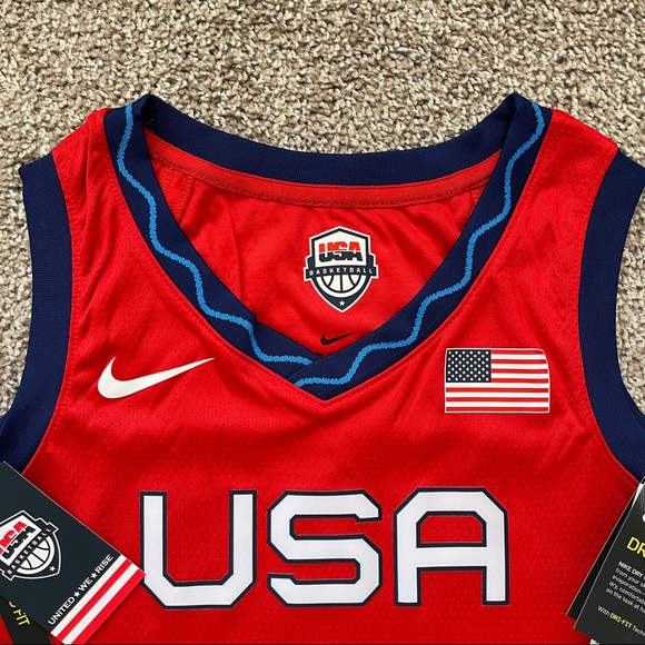 NIKE TEAM USA WILSON WOMENS BASKETBALL JERSEY SIZE SMALL OLYMPIC TOKYO DRI FIT L - Picture 3 of 10